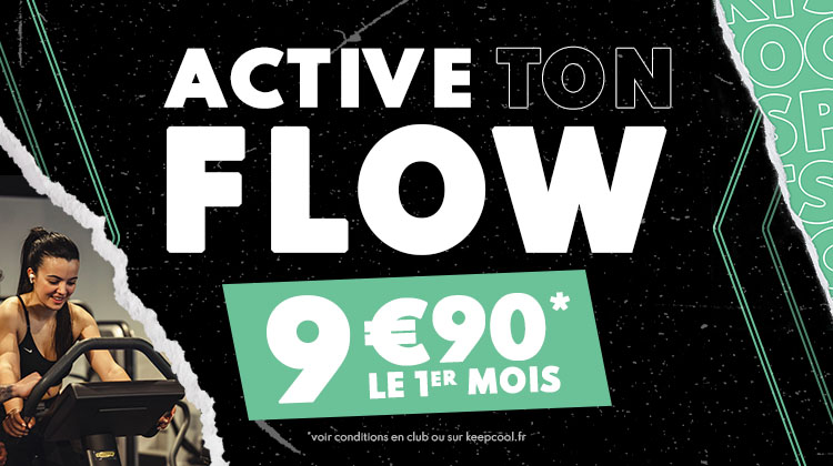Offre de fin d'année dans ta salle de sport Keepcool: 9,90€* le 1er MOIS